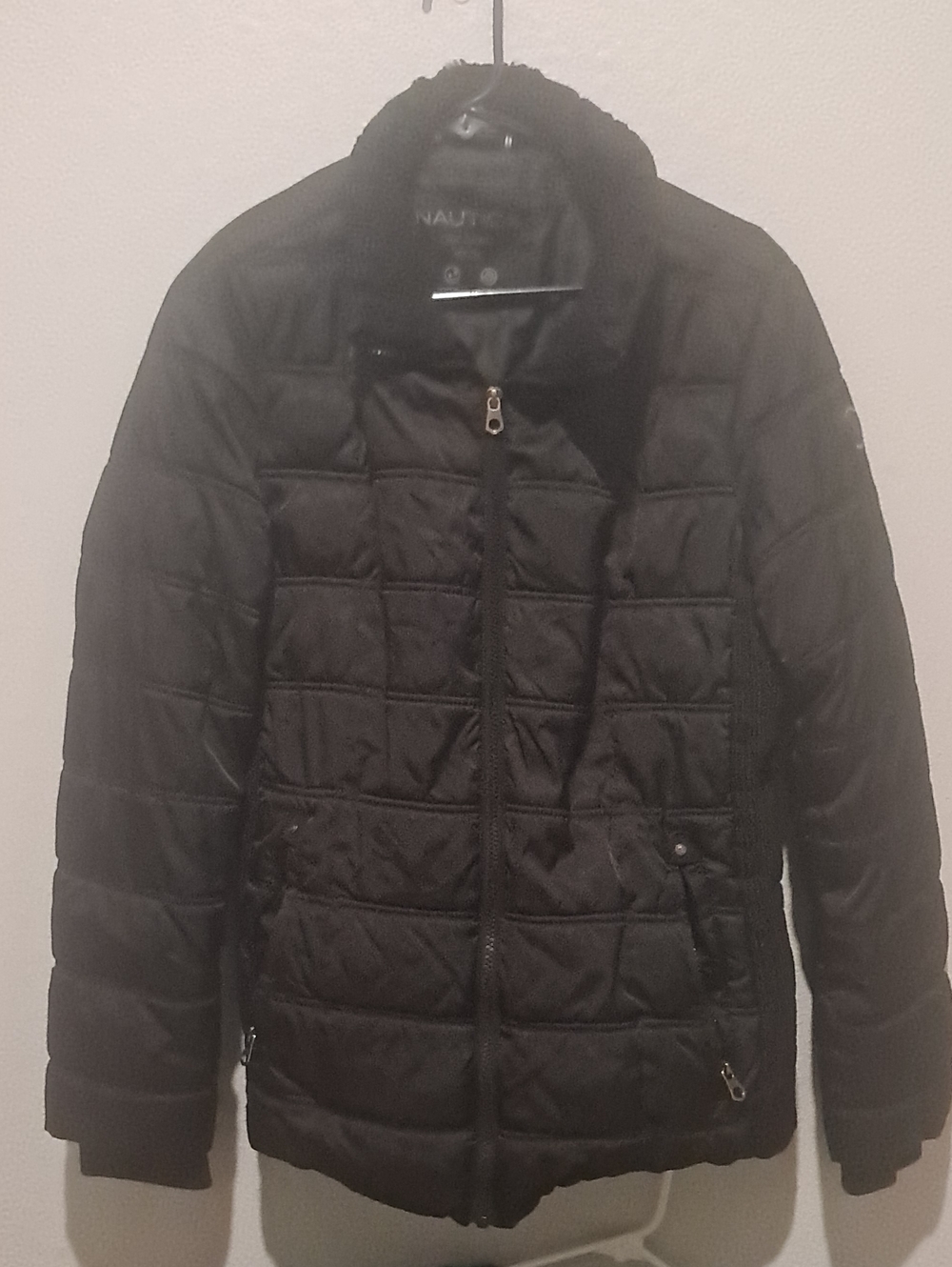 Nautica Men’s Black Quilted Puffer Coat